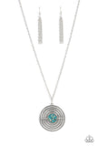 Targeted Tranquility Blue ~ Paparazzi Necklace - Glitzygals5dollarbling Paparazzi Boutique 