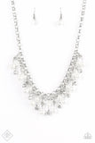 You May Kiss The Bride - White Pearls Necklace - Fashion Fix - December 2018 - Glitzygals5dollarbling Paparazzi Boutique 