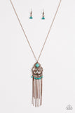 Paparazzi Whimsically Western - Copper Turquoise Stone - Necklace - Glitzygals5dollarbling Paparazzi Boutique 