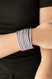 Paparazzi Bracelet ~ Rhinestone Rumble - Purple - Glitzygals5dollarbling Paparazzi Boutique 