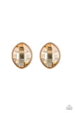 Paparazzi Movie Star Sparkle Gold Earrings - Glitzygals5dollarbling Paparazzi Boutique 