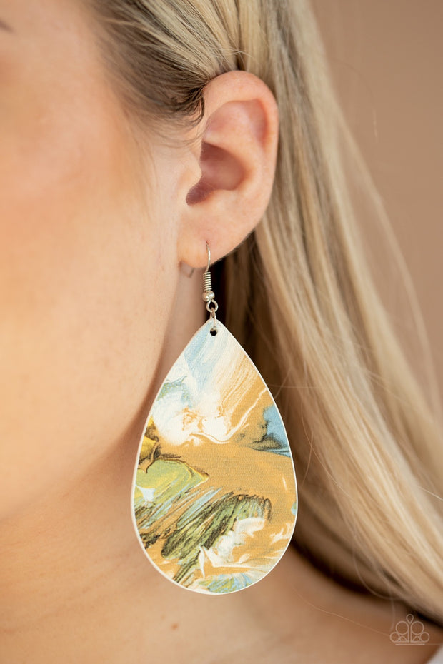 Paparazzi Mesmerizing Mosaic Multi Teardrop Earrings - Glitzygals5dollarbling Paparazzi Boutique 