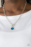 Paparazzi Dynamite Dazzle - Blue Gem - Toggle Closure Necklace and matching Earrings - Glitzygals5dollarbling Paparazzi Boutique 