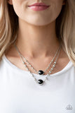 Paparazzi Colorfully Charming - Black - Faceted Teardrop - Necklace & Earrings - Glitzygals5dollarbling Paparazzi Boutique 