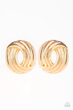 Paparazzi Rare Refinement - Gold - Post Earrings - Glitzygals5dollarbling Paparazzi Boutique 