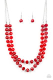 Paparazzi Glitter Gratitude Red Necklace - Glitzygals5dollarbling Paparazzi Boutique 
