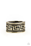 Tycoon Tribe Brass ~ Paparazzi Ring - Glitzygals5dollarbling Paparazzi Boutique 