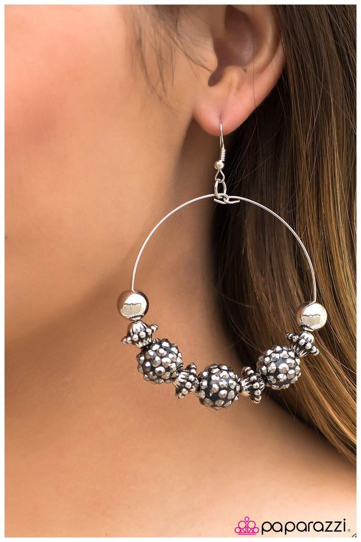 Silver hoops paparazzi Clearance