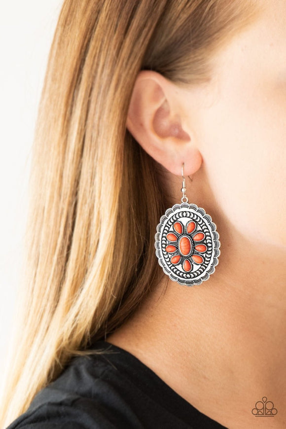 Paparazzi Absolutely Apothecary - Orange Earrings - Glitzygals5dollarbling Paparazzi Boutique 