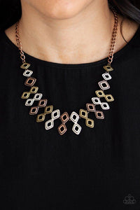 Paparazzi Necklace ~ Geocentric - Multi - Glitzygals5dollarbling Paparazzi Boutique 