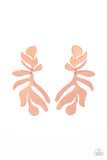 Palm Picnic Copper ~ Paparazzi Earring - Glitzygals5dollarbling Paparazzi Boutique 