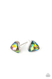 Starlet Shimmer Triangle Multi Earrings - Kids Earrings - Glitzygals5dollarbling Paparazzi Boutique 