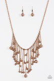 Paparazzi Catwalk Champ Copper Necklace - Glitzygals5dollarbling Paparazzi Boutique 