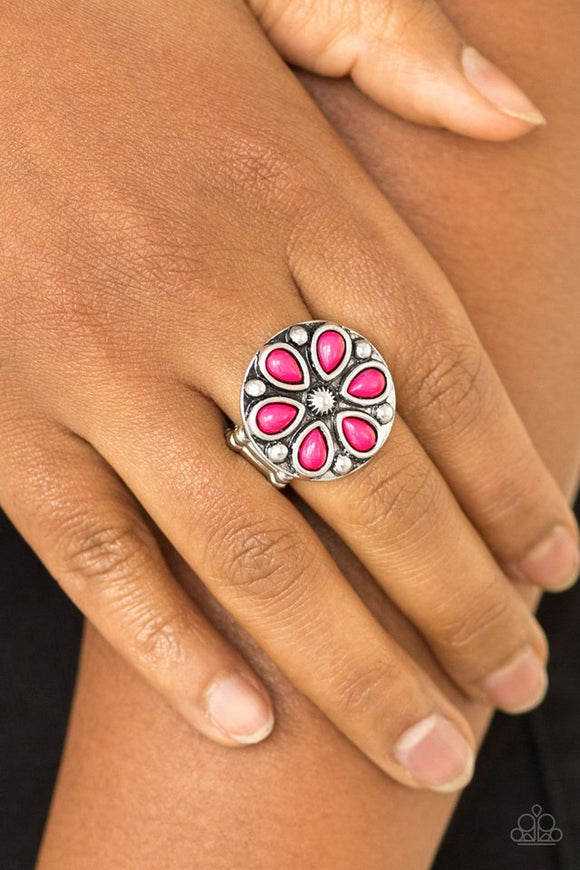 Paparazzi Ring ~ Color Me Calla Lily - Pink - Glitzygals5dollarbling Paparazzi Boutique 