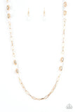 Paparazzi Necklace ~ Have I Made Myself Clear? - Gold - Glitzygals5dollarbling Paparazzi Boutique 