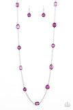 Paparazzi Necklace ~ Glassy Glamorous - Purple - Glitzygals5dollarbling Paparazzi Boutique 