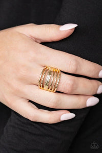 Basic Maverick Gold-Ring - Glitzygals5dollarbling Paparazzi Boutique 