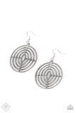 Paparazzi Totally On Target - Silver - Earrings - Fashion Fix Exclusive February 2020 - Glitzygals5dollarbling Paparazzi Boutique 