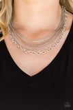 Paparazzi Intensely Industrial - Brown Necklace - Glitzygals5dollarbling Paparazzi Boutique 