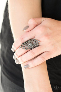 Paparazzi Modern Muse-black Ring - Glitzygals5dollarbling Paparazzi Boutique 