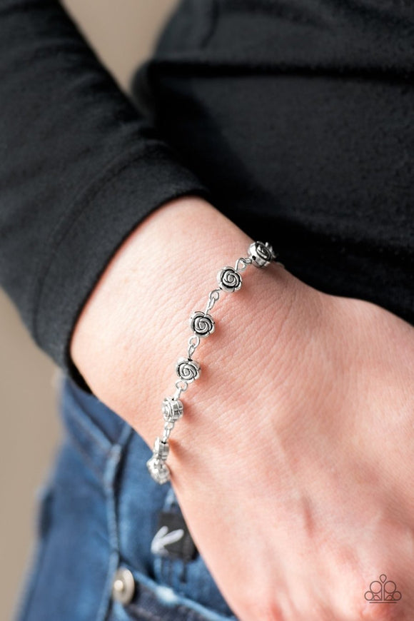 Rosebud Radiance - silver - Paparazzi bracelet - Glitzygals5dollarbling Paparazzi Boutique 