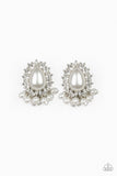 Castle Cameo - white - Paparazzi earrings - Glitzygals5dollarbling Paparazzi Boutique 
