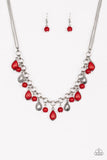 Paparazzi Welcome to Bedrock Red Necklace - Glitzygals5dollarbling Paparazzi Boutique 