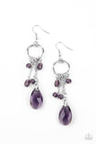 Paparazzi Earring ~ Glammed Up Goddess - Purple - Glitzygals5dollarbling Paparazzi Boutique 
