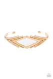 Paparazzi In Total De-NILE Gold Cuff Bracelet - Glitzygals5dollarbling Paparazzi Boutique 