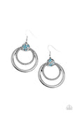 Paparazzi Spun Out Opulence - Blue - Earrings - Glitzygals5dollarbling Paparazzi Boutique 