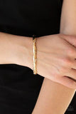 Paparazzi Watch Out for Ice Gold Bracelet - Glitzygals5dollarbling Paparazzi Boutique 
