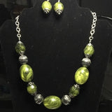 Exclusive Paparazzi Ice Melt Green Glassy Beads Necklace - Glitzygals5dollarbling Paparazzi Boutique 