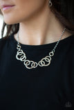 Paparazzi Going In Circles - Silver - Necklace & Earrings - Glitzygals5dollarbling Paparazzi Boutique 