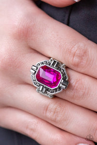 Paparazzi Outta My Way! - Pink Ring - Glitzygals5dollarbling Paparazzi Boutique 