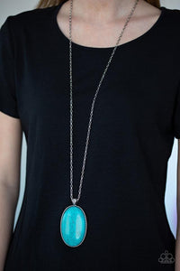 Paparazzi Stone Stampede Blue Necklace Exclusive - Glitzygals5dollarbling Paparazzi Boutique 