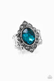 Paparazzi Power Behind The Throne - Blue Ring - Glitzygals5dollarbling Paparazzi Boutique 