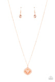 Lovestruck Shimmer Copper ~ Paparazzi Necklace - Glitzygals5dollarbling Paparazzi Boutique 