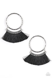 Paparazzi This is Sparta! Black Earring Post - Glitzygals5dollarbling Paparazzi Boutique 