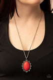 Daisy Dotted Deserts Red ~ Paparazzi Necklace - Glitzygals5dollarbling Paparazzi Boutique 