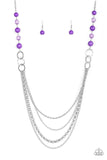 Vividly Vivid Purple ~ Paparazzi Necklace - Glitzygals5dollarbling Paparazzi Boutique 