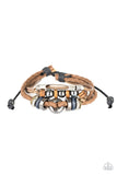 Paparazzi  Hello Hiker - Brown Leather - Urban Bracelet - Glitzygals5dollarbling Paparazzi Boutique 