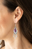 Enchantingly Environmentalist - purple - Paparazzi earrings - Glitzygals5dollarbling Paparazzi Boutique 