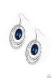 Paparazzi Seaside Spinster - Blue Earrings - Glitzygals5dollarbling Paparazzi Boutique 