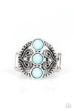 Paparazzi Triple Whammy Blue Ring - Glitzygals5dollarbling Paparazzi Boutique 