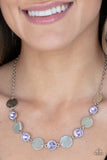 Paparazzi Refined Reflections - Purple - Necklace & Earrings - Glitzygals5dollarbling Paparazzi Boutique 