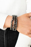 Paparazzi Magnetically Maven - Exclusive Bracelet Black - Glitzygals5dollarbling Paparazzi Boutique 