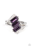 Paparazzi Triple Razzle Purple Rhinestone Ring - Glitzygals5dollarbling Paparazzi Boutique 