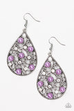 Paparazzi Glowing Vineyards Purple Earrings - Glitzygals5dollarbling Paparazzi Boutique 