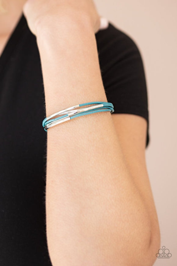 Power Cord - blue - Paparazzi bracelet - Glitzygals5dollarbling Paparazzi Boutique 