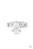 Paparazzi Ring ~ Vintage Engagement - White - Glitzygals5dollarbling Paparazzi Boutique 